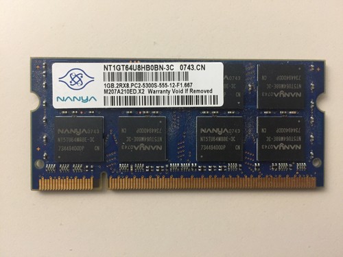 Ram sodimm 1gb ddr2 667mhz