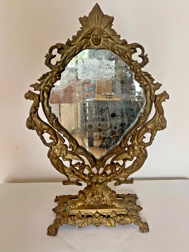 Specchio tavolo vittoriano - tavolo,