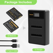 2x NP-45 45A NP45S batteria +