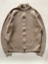 Harken Sailing Pure Wool Zipped Ribbed Cardigan