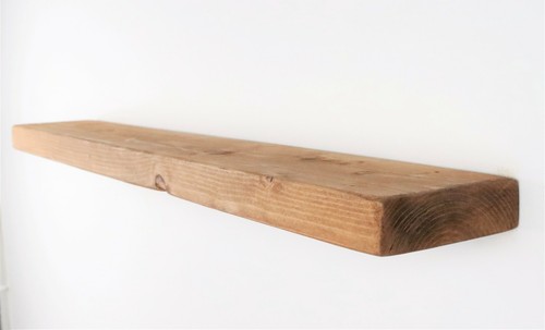 Scaffale galleggiante rustico - scaffale,
