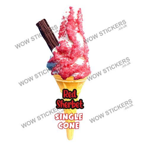 Adesivo furgone gelato - , fiocco