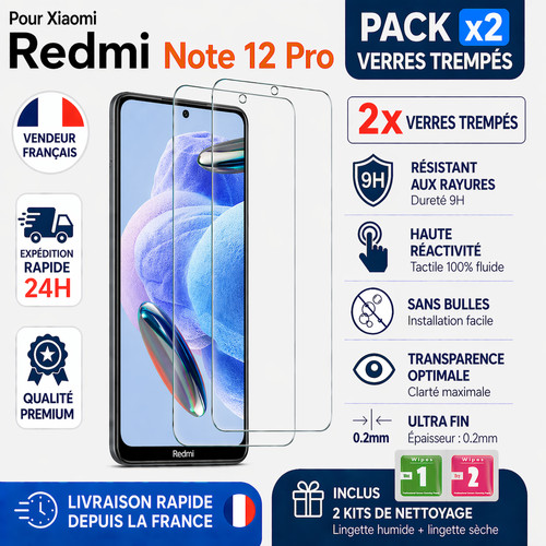 Verre trempé xiaomi redmi - 2x,