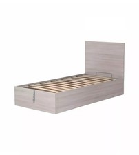LETTO SINGOLO CONTENITORE "HI BOX" OLMO NATURALE 90X190 CM