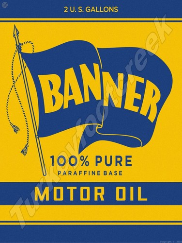 Insegna banner olio motore - insegna,