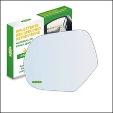 Vetro Specchio Retrovisore Cromato Lato Sx-Guidatore Per Mitsubishi L200 dal 201