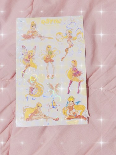 Adesivi olografici winx club - adesivi,
