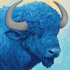 Adesivo murale adesivo bufalo