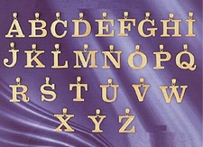 Pendente Lettera In Oro Giallo