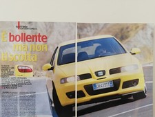 Clipping Ritaglio Articolo 2003 SEAT LEON CUPRA R È Bollente ma non ti Scotta