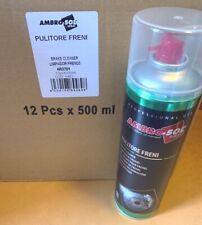 Pulitore Freni Detergente Sgrassante Brake Cleaner Spray da 500ml da 1 a 24pz