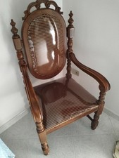 Poltrona in legno anni '70 –