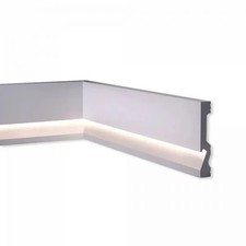 Battiscopa per led in duropolimero 2000x100x18mm
