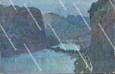 ci342 cartolina l'adige verso chizzola illustratore tina cascella