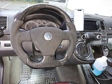 Carbon steering wheel leather