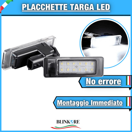 Coppia placche targa led - placche,