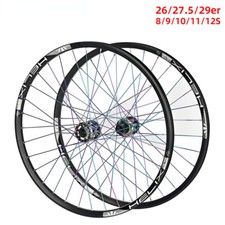 Set ruote mountain bike 4 cuscinetti asse tthru / QR MTB ruota freno a disco 8 9 10 11S