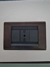 Placca radica + supporto 4703 + Presa bipasso Bticino Living Classic Originale