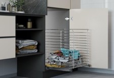 CESTO PORTABIANCHERIA ESTRAIBILE PER MOBILE CON GUIDA QUADRO AMMORTIZZATA