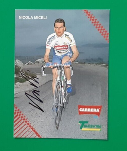 Cyclisme carte cycliste nicola - carte,