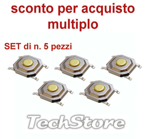 Set micro pulsanti pcb - n.5,