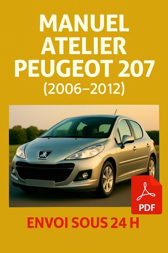 Manuel atelier peugeot - peugeot, 207
