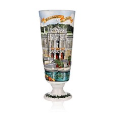 Bicchiere birra Erdinger Weissbräu 0,5 l coppa boccale ceramica edizione Schloss Linderhof