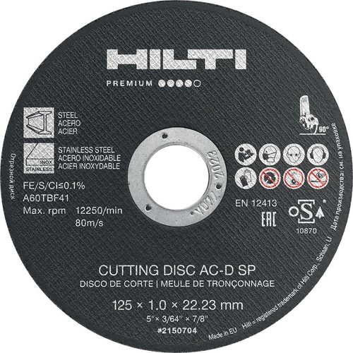 Pezzi disco taglio hilti - disco,