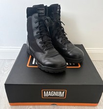 Stivali in pelle nera taglia