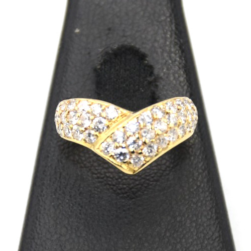Anello con pavé diamanti - anello,
