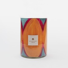 Vaso in vetro decorato a mano