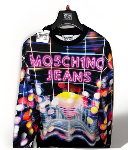 Felpa moschino jeans neon city - felpa,