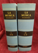 LA MUSICA - DIZIONARIO - 2 volumi - UTET 1971