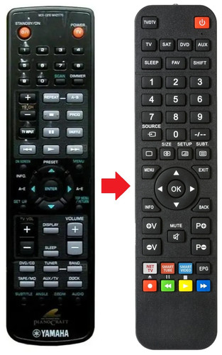 Telecomando adatto per - , yamaha