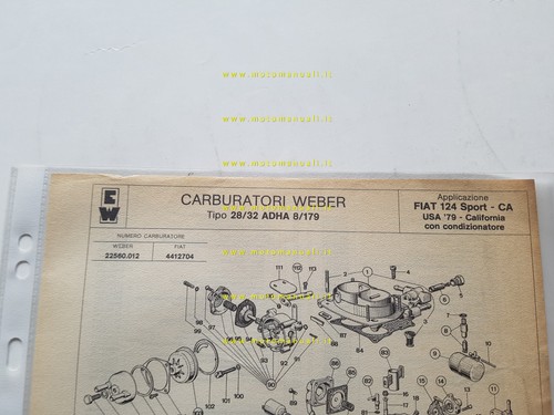 Weber carburatore adha - carburatore, 28-32