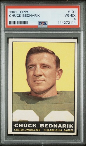 1961 topps 101 chuck bednarik - 1961,