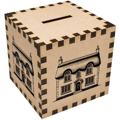 Country cottage money box - 'country, cottage'