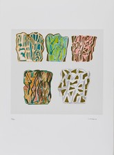 Pietro Consagra - Forme astratte serigrafia certificata astrattismo