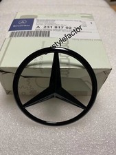 Emblema distintivo stella stivale posteriore nero lucido per Mercedes SL R231 2012-16 A231170216