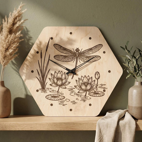 Orologio parete legno - orologio, in