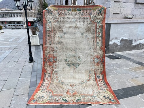 Tappeto vintage oushak - tappeto, 6x9