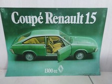 insegna originale Renault 15 coupé vintage sign