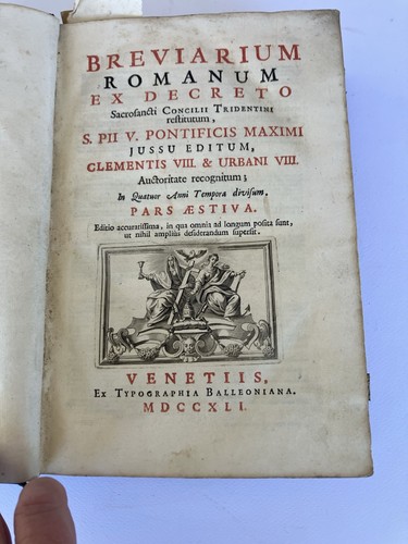 Breviarium romanum decreto - romanum, ex