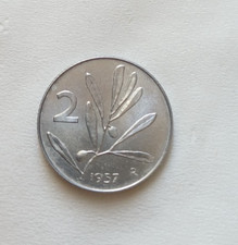 ITALIA REPUBBLICA MONETA  2 LIRE 1957 FDC