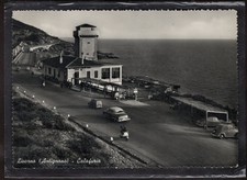 LIVORNO - ANTIGNANO - cartolina spedita nel 1956 - CALAFURIA - auto epoca - G214