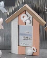 Cornice Portafoto in legno rosa shabby chic Casa Casetta ciuccio e sogna 0OA6