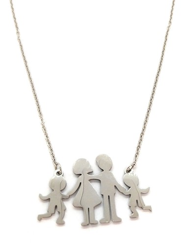 Collana famiglia figli bambino - collana,