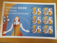 italia 2020 foglietto festival di sanremo 2000