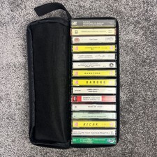 Vintage Cassette Tape Collection World Music Pop Arabic Steel Drums + Carry Case