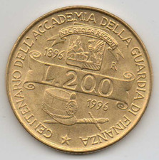 ITALIA - 200 LIRE 1996 - 100°